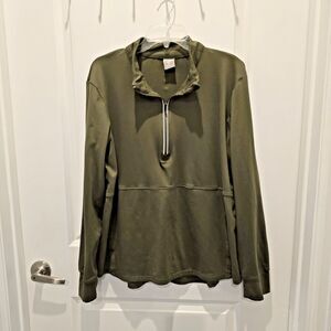Balance Collection Men’s Olive Green 1/4 Zip Casual Pullover Long Sleeve Size XL